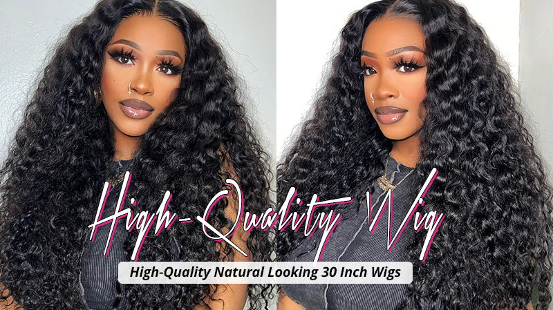 High-Quality Natural Looking 30 Inch Wigs