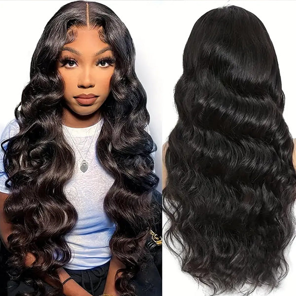 Lolly 13x6 HD Invisible Lace Front Wigs Pre Plucked Body Wave 13x4 Glueless Human Hair Wigs