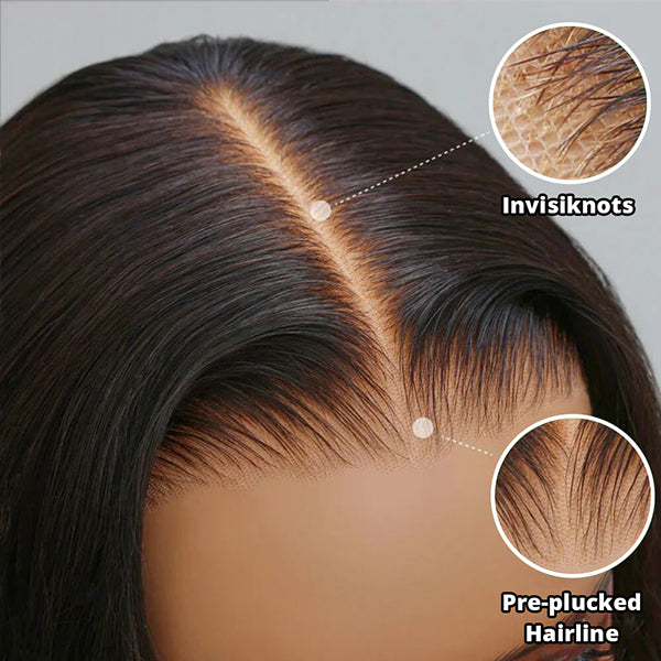 Lolly 40 inch Long Glueless 13x4 HD Lace Front Wigs Pre Plucked Tiny Knots Straight Wear Go Human Hair Wigs