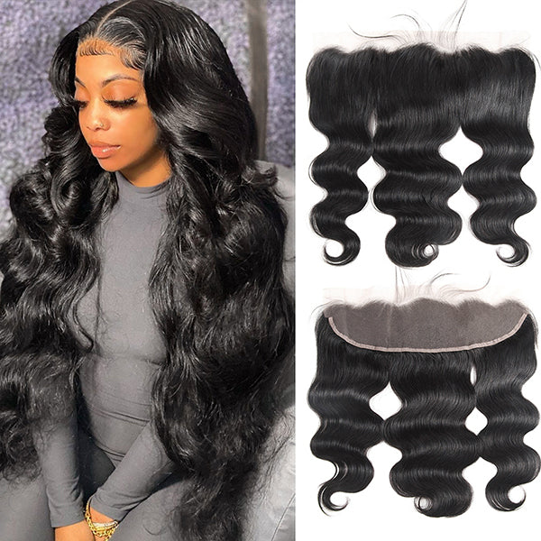 13x4 Body Wave Lace Frontal Closure 22 24 inch HD Transparent Lace Frontal - LollyHair