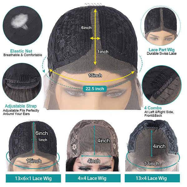 Burgundy Lace Front Wig 1B 99J Ombre Straight Lace Front Human Hair Wigs 4x4 Closure Wig - LollyHair