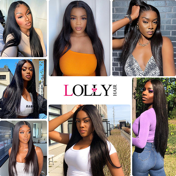 20 22 inch Straight Lace Frontal Closure HD Transparent Lace Frontal Pre Plucked - LollyHair