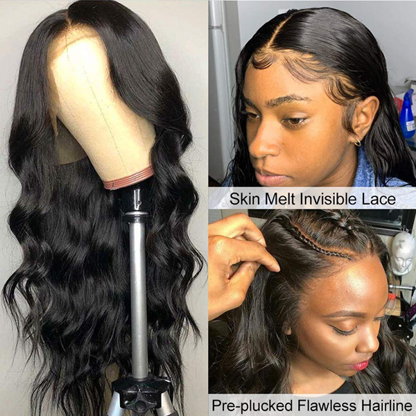 Body Wave Lace Front Wig 28 30 Inch Human Hair Lace Frontal Wigs for Black Women - LollyHair