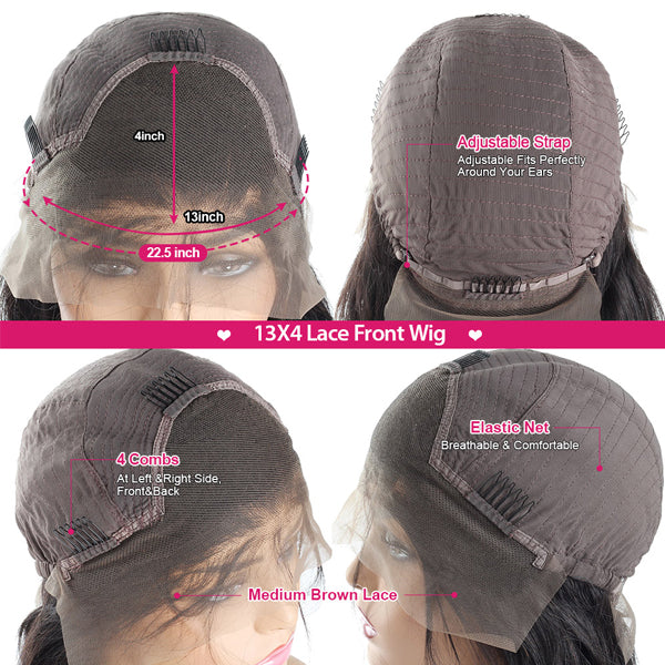 4 27 Highlight Wig Human Hair 13x4 Deep Curly Lace Front Human Hair Wigs - LollyHair