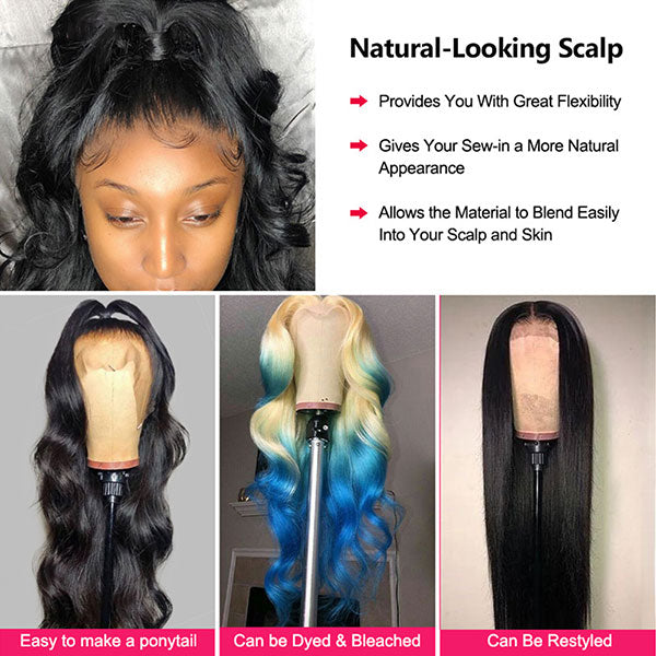 U Part Wig Human Hair Glueless Brazilian Body Wave Wig Full Machine Made U Shaped Wig - LollyHair