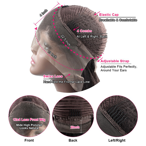 Body Wave Lace Front Wig 28 30 Inch Human Hair Lace Frontal Wigs for Black Women - LollyHair