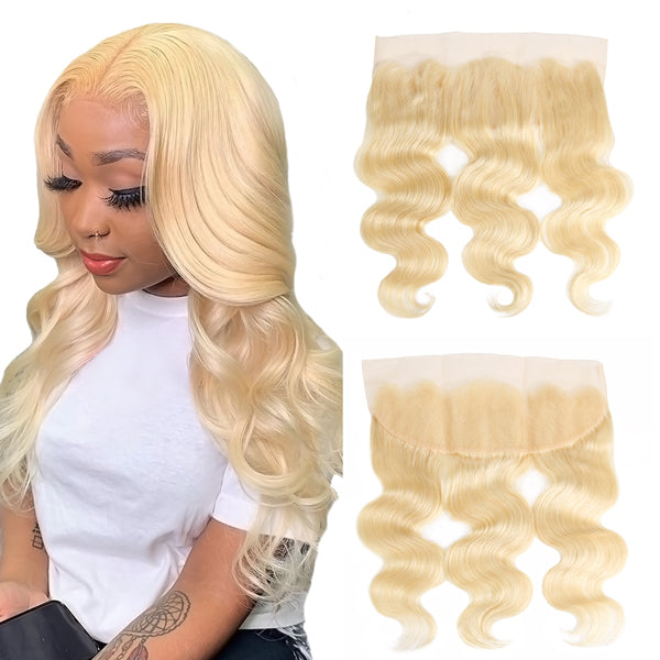 613 Body Wave 13x4 Lace Frontal Hd Ear To Ear Blonde Lace Frontal Closure