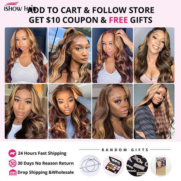 Highlight Body Wave Bundles with Frontal Brazilian Human Hair Bundles with Frontal HD Lace - LollyHair