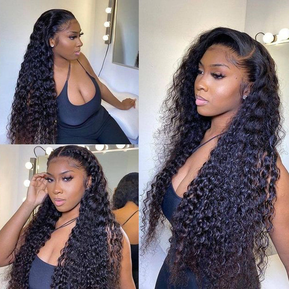 Curly Bundles Kinky Curly Hair Extensions Human Hair Deep Wave Human Hair Bundles - LollyHair