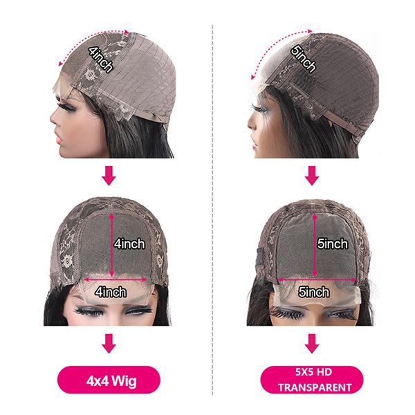 Honey Blonde Wig Ombre Body Wave Lace Front Wigs for Women 4x4 Closure Wig - LollyHair