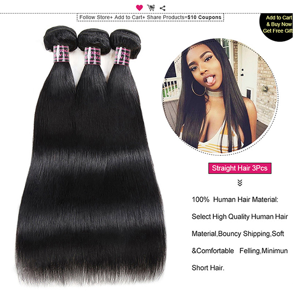 Straight Hair Bundles With Frontal - LollyHair