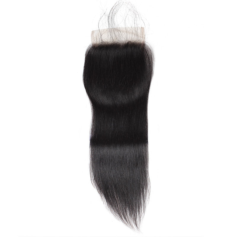 Lolly Hair 100% Malaysian Virgin Hair 4pcs Straight Human Hair Bundles with Closure : LOLLYHAIR