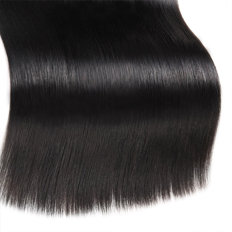 Lolly Hair 100% Malaysian Virgin Hair 4pcs Straight Human Hair Bundles with Closure : LOLLYHAIR