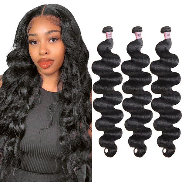 Lolly Body Wave Human Hair Bundles Deal Peruvian Hair Weave Sew In Extensions