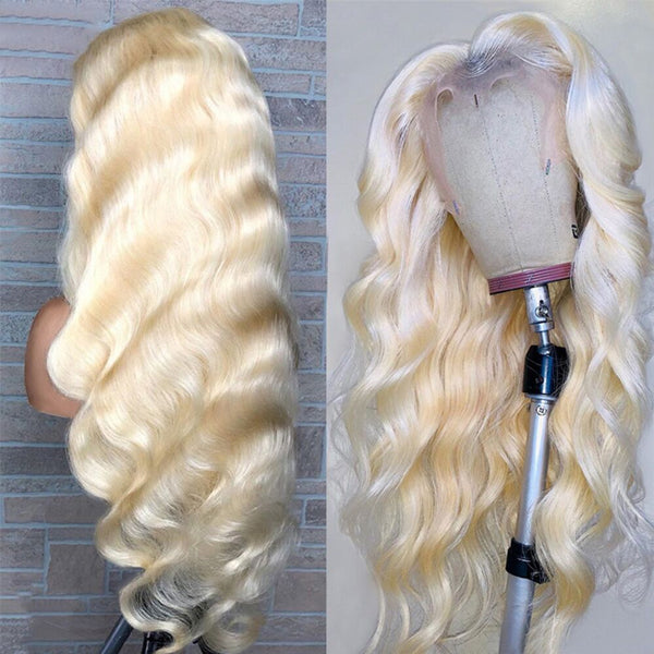613 Blonde Hair Lace Frontal Wig Brazilian Body Wave 13x4 Lace Front Wig 28 30 Inch - LollyHair