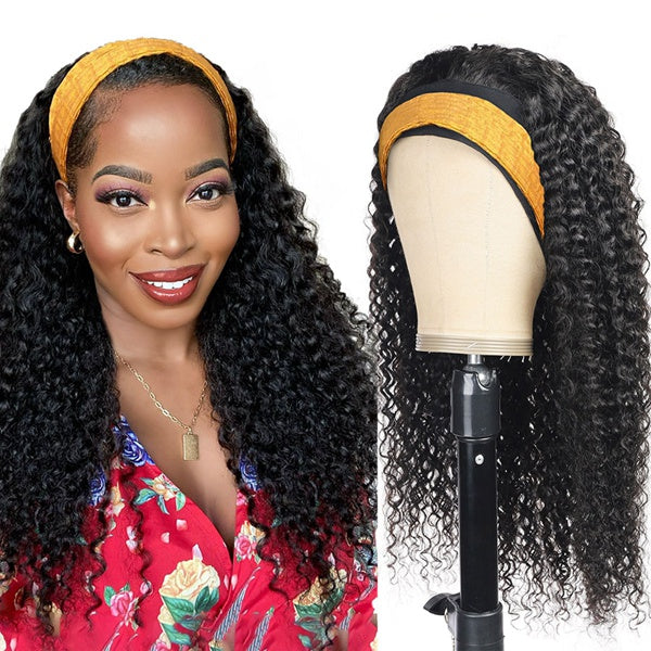 Highlight Headband Wig Brazilian Straight Ombre Headband Human Hair Wigs For Women - LollyHair