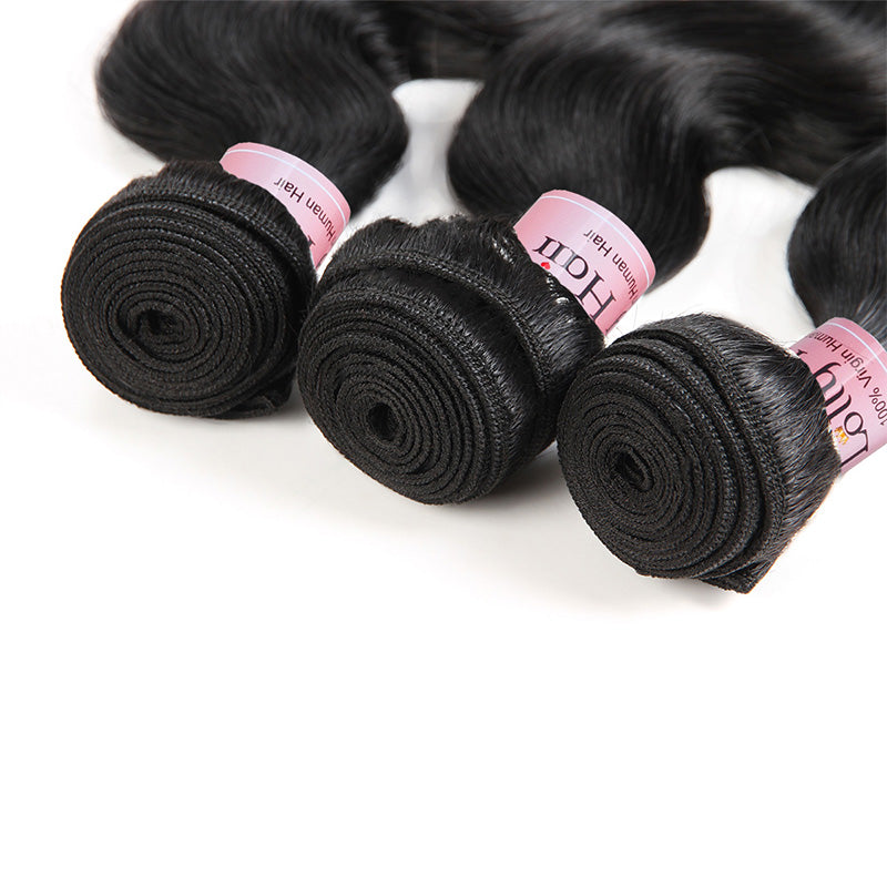 Lolly 9A Malaysian Body Wave Virgin Human Hair Bundle Wefts 4Pcs 400g With 100% Real Human Virgin Hair : LOLLYHAIR