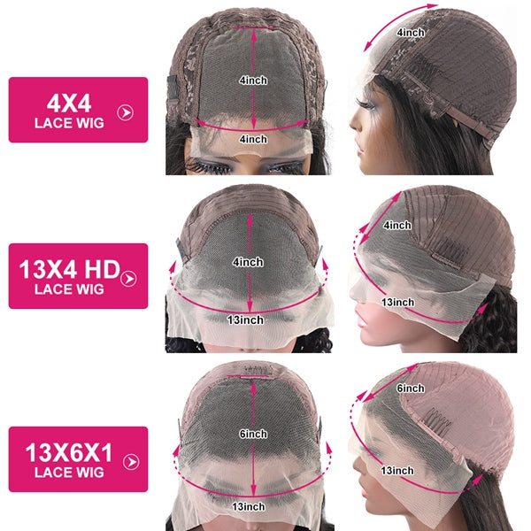 Bob Lace Front Wigs 13x4 Straight Lace Front Wig Pre Plucked 150% Bob Closure Wig - LollyHair