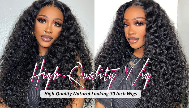 High-Quality Natural Looking 30 Inch Wigs