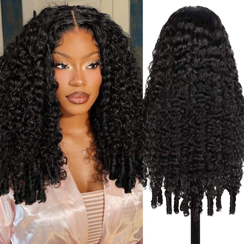 30 40 Inch Burmese Curly Glueless Hair Wigs 4x4 5x5 HD Lace Closure Wi ...