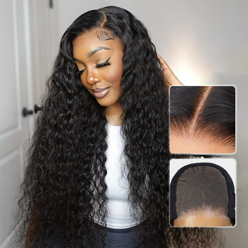 40 Inch Deep Wave Glueless Wigs 4x4 5x5 Ready to Wear Glueless Human H ...