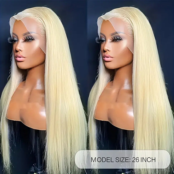 [24"=$160] Lace Part 613 Blonde Straight Human Hair Wigs Flash Sale