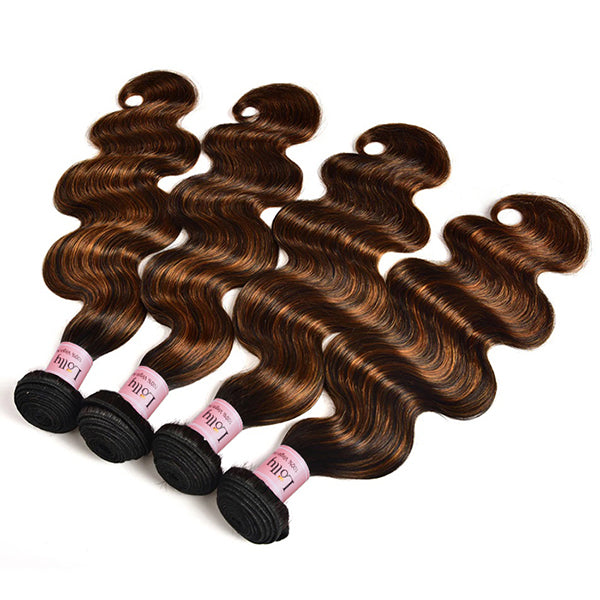 #FB30 Balayage Highlight Human Hair Bundles 3 Bundles Body Wave Hair Weave Flash Sale