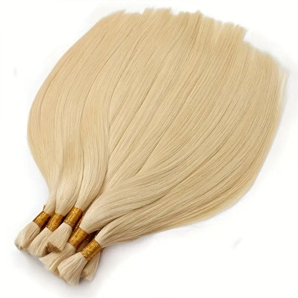 Human Braiding Hair Bulk Original 100% Human Hair 613 Blonde Human Hair No Weft Bulk Hair Crochet Braids