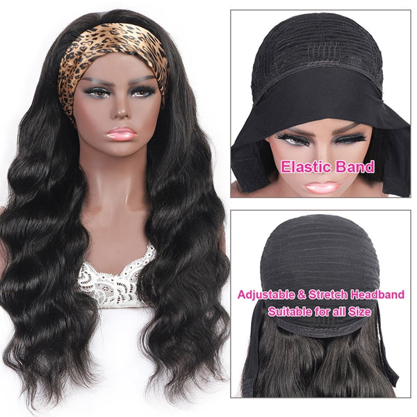 Lolly Bogo Free Long Hair Affordable Headband Wigs 100% Human Hair Wigs Beginner Friendly Flash Sale
