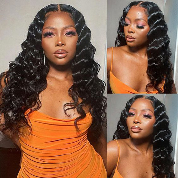 Lolly Bogo Free 4x4 Ready to Wear Glueless Lace Wigs Body Wave / Loose Deep Wave / Straight Pre Plucked Human Hair Wigs Flash Sale