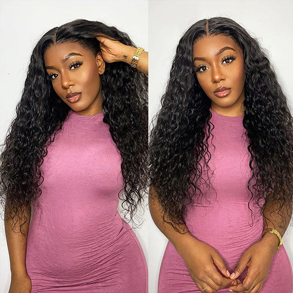 Lolly Bogo Free Loose Deep Wave/ Body Wave / Straight Wear & Go Human Hair Wigs 4x4 Lace Closure Wig Pre Plucked Flash Sale