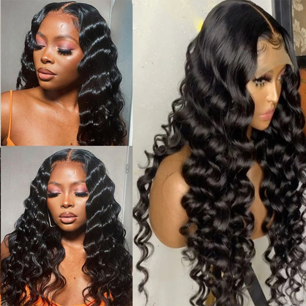 Lolly Bogo Free Loose Deep Wave/Deep Wave/Body Wave Wear & Go Wig 4X4 Lace Closure Wig Pre Plucked Curly Human Hair Wigs Flash Sale