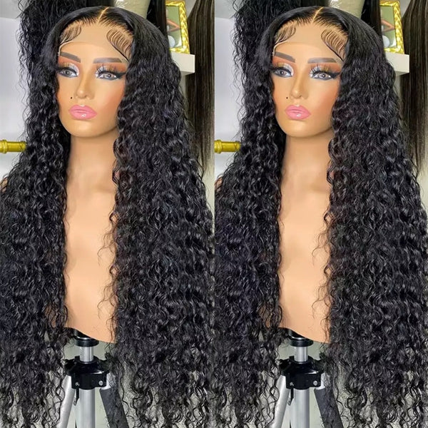 Lolly Bogo Free Ready To Wear Glueless Wigs 4x4 Pre Plucked Loose Deep Wave/ Deep Wave/ Body Wave Lace Closure Wig Curly Human Hair Wigs Flash Sale