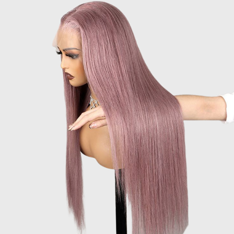 Lolly Hair Ash Purple 13x4 13x6 HD Lace Front Wigs 180% Density