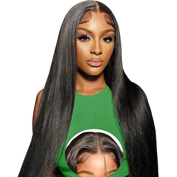 Ship In 24 Hours - Lolly 13x4 HD Glueless Lace Front Wig Straight / Body Wave Ready to Wear Pre Plucked Pre Bleached Knots Pre Cut Lace Wig Flash Sale