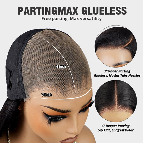 Lolly PartingMax Glueless Wig Deep Wave 7x6 HD Lace Closure Wear & Go Human Hair Wigs