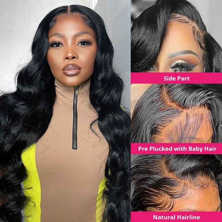 Lolly Wear Go Pre plucked & Pre Bleached Lace Wig 13x4 Body Wave HD Lace Front Wig