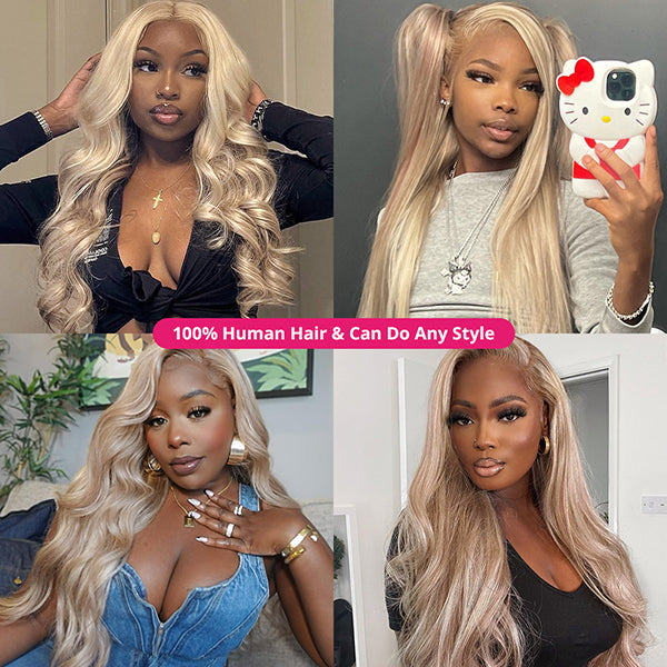 New Arrival Barbie Blonde Wig With Brown Highlights #P10/613 Body Wave 13x4 HD Lace Front Wigs