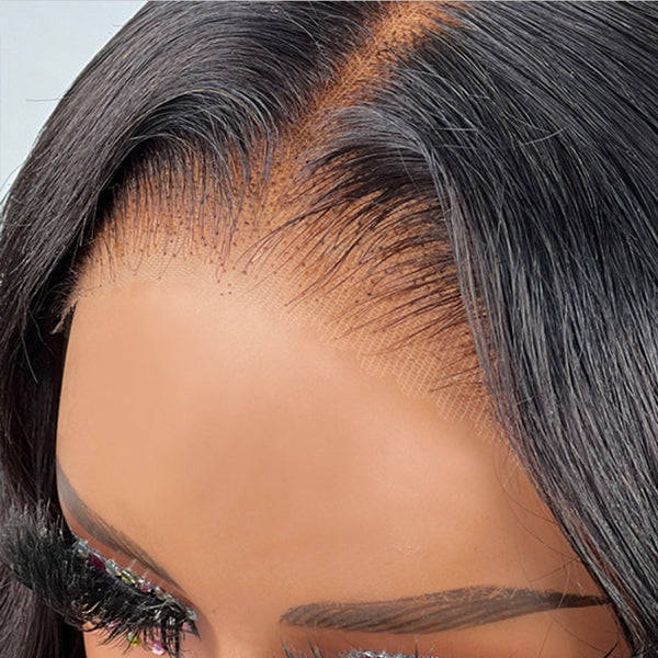 Wear Go Straight Glueless Wigs Bleached Knots Pre plucked 6x6 HD Lace Closure Human Hair Wigs