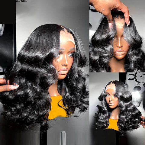 Body Wave Bob Wig 13x4 HD Lace Front Wig Short Human Hair Wigs Loose B ...