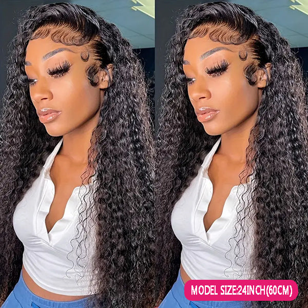 Lolly Curly 13x6 Invisible HD Lace Front Wigs Glueless Pre Plucked Human Hair Wigs