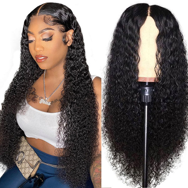 4x4 Lace Closure Curly Wave Wig 250% Lace Front Human Hair Wigs - LollyHair
