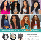 4x4 Lace Closure Curly Wave Wig 250% Lace Front Human Hair Wigs - LollyHair