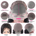 13x4 Water Wave Hair 30 inch Human Hair Lace Front Wigs for Black Women - LollyHair