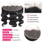 13x4 Body Wave Lace Frontal Closure 22 24 inch HD Transparent Lace Frontal - LollyHair