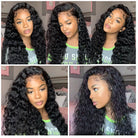 13x4 Water Wave Hair 30 inch Human Hair Lace Front Wigs for Black Women - LollyHair