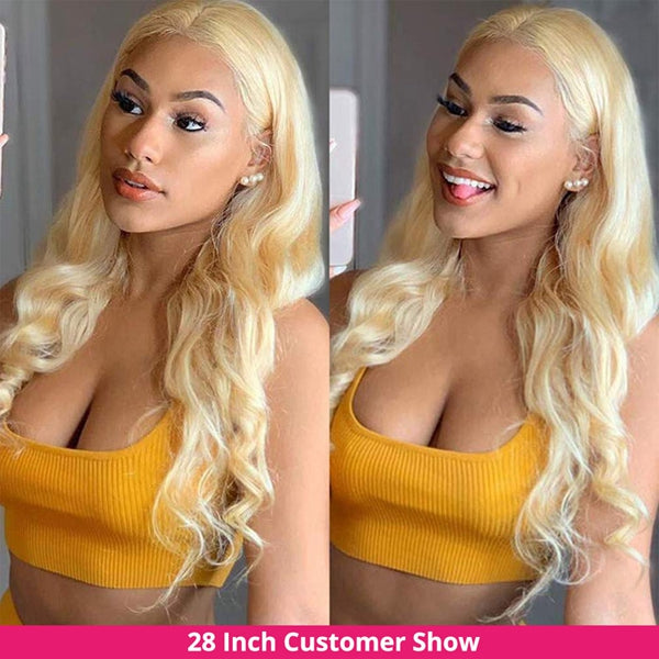 Blonde Lace Front Wig 13x6 Lace Frontal Wig 30 Inch Body Wave Human Hair Wigs 613 Frontal Wig