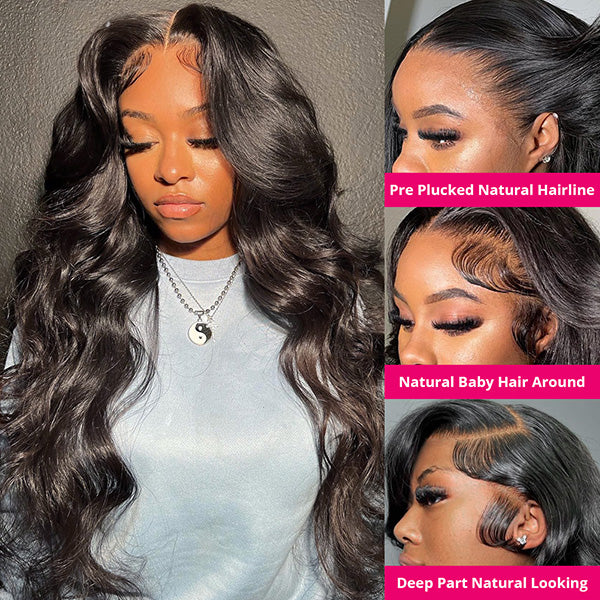 13x6 Lace Front Wigs 30 32 inch Body Wave Wigs Glueless Human Hair Wig