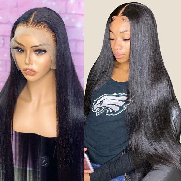 13x6 HD Lace Frontal Wig Straight Lace Front Wig 250% Density Human Hair Wigs