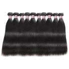 Straight Human Hair Bundles 10pcs/Lot 100% Human Hair Extensions Free Shipping - LollyHair